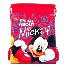 Disney Mickey Mouse Red - Bolsa Con Cordón (1 Bolsa)
