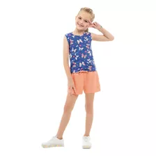 Regata Feminina Infantil Em Cotton Com Lindas Estampas 