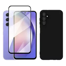 Capa Capinha Case Aveludada + Película 3d Para Galaxy A54 5g