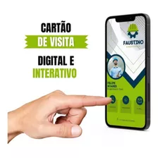 Cartão De Visitas Virtual Interativo Editável + Qr Code