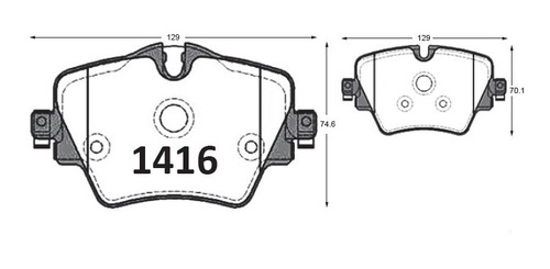 Pastillas De Frenos Delanteras Bmw X1 Drive 2014-2019 Foto 2