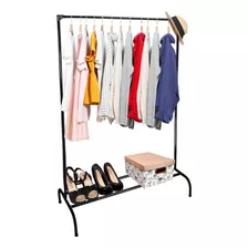 Kit 2 Cabideiro Roupas Arara De Roupa Com Sapateira Promoção