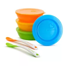 Set Bowls Munchkin Y Cucharas Multicolor