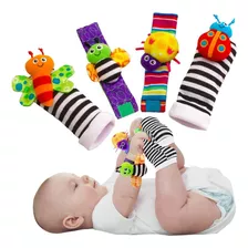 Calcetines Pulseras Sonajero Tela Juguetes Sensoriales Bebe