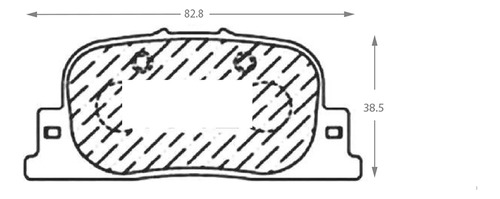 Pastilla De Freno Trasera Toyota Scion Tc  2.4 2008 Foto 2