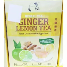 Té Ginger Limon Gengibre Caja 20 Bolsita Envio Gratis