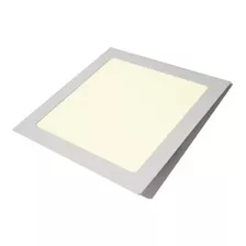 Painel Led Embutir Quadrado Aluminio 18w 3000k - Branco 110v/220v