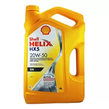 Shell Helix Hx5 20w50 - 4 Litros + 1 Litro