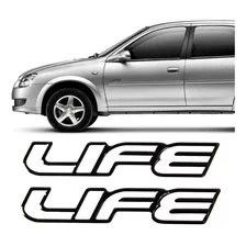 Par Emblemas Life Celta Classic Corsa Resinado Preto Clr010