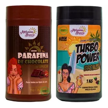 Kit Melanina Parafina Chocolate + Turbo Power Pele Clara