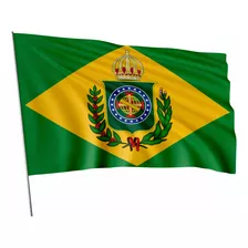 Bandeira Brasil Imperial Dupla Face P/ Hasteamento 1,45x1 M