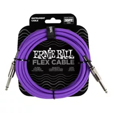 Cable Ernie Ball Flex Po6415 Para Instrumentos, 3,04 M, R/r, Morado