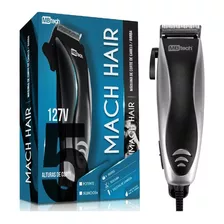 Máquina P/ Cortar Cabelo Barba Profissional 127v Preto Cinza