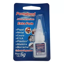 Cola Adesivo Instantâneo Permabond Extra Forte 05 G