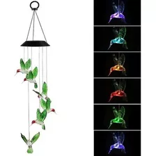 Lampara Colgante Led Solar Colibrí Jardín