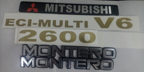 Emblemas Para Mitsubishi Montero 2600 Laterales Y Plaquero  Foto 4