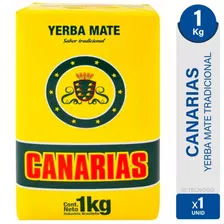  Yerba Mate Canarias Chimarrão 1kg Uruguay Importada Premium