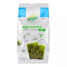 Snack Alga Marinha Veggie Wasabi Sem Glúten 5 G