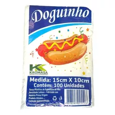 Saco Plastico P/ Hot Dog Cachorro Quente (15x10)- Com 600un