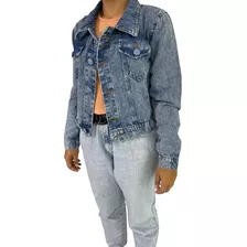 Jaquete Jeans Escuro Feminino