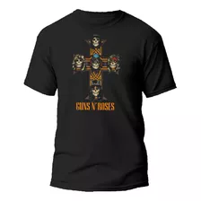 Remera Algodón Guns N Roses Heavy Metal Musica Bandas