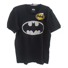 Polera Batman Logo Gris - Talla M