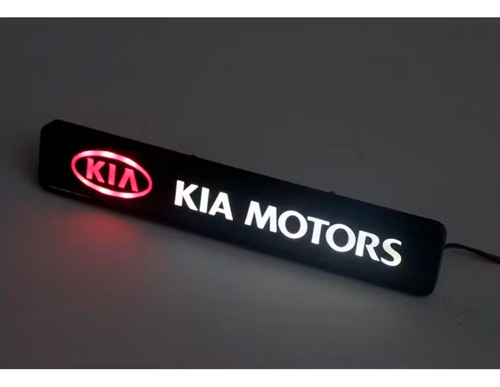 Emblema De Parrilla Kia Con Luz Led Estilo Jdm Foto 3