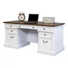 Martin Furniture Durham - Escritorio Ejecutivo Con Doble Pe.