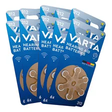 Pack 60 Pilas Varta Audífono Tamaño 312