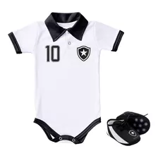 Body Bebê Camisa Polo E Chuteira Do Botafogo