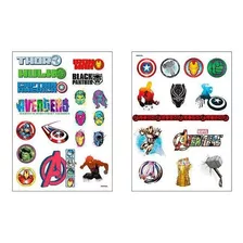 Tatuagem Infantil Avengers - Etitoys