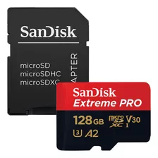 Cartão Memória Microsd Sandisk 128gb Micro Sd Com Adaptador