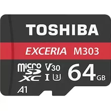 Memoria Micro Sd Toshiba 64gb 64g Exceria M303 Con Adaptador