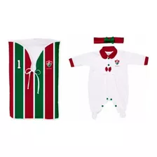 Kit Bebè Saída De Maternidade Fluminense Tricolor Menina 