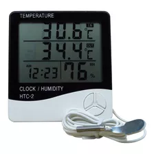 Medidor Umidade Ar Termometro Sensor Externo Relógio Digital
