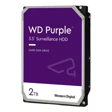 Disco Rígido Interno Western Digital Wd Purple Surveillance Wd22purz 2tb Violeta