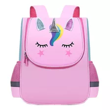 Mochila Unicornio Escolar Impermeable Jardín Primaria 