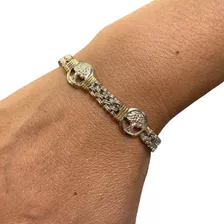 Pulsera Arbol De La Vida En Plata Y Oro