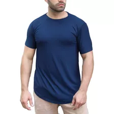 Camiseta Masculina Longline Casual Treino Viscose Premium