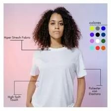 Playera Basica Dama Mujer Manga Corta Colores T Shirt Premum