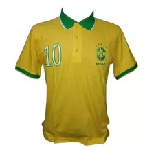 Camisa Polo Oficial Brasil Modelo Muito Justo Eight Sports