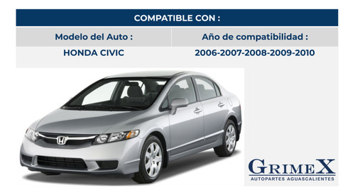 Espejo Honda Civic 2006-06-2007-2008-2009-2010-10 Ore Foto 3