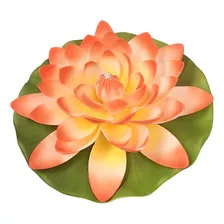 Flor De Loto Flotante 30 Cm P/piscina Con Luz Led. X Unidade