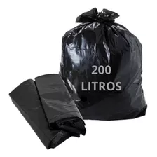 Saco De Lixo 200 Litros Preto Resistente Reforçado Grosso 