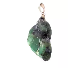 Pingente De Esmeralda Pedra Natural Amor E Prosperidade 2cm
