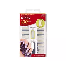 Kiss - Uñas Largas Superpuestas Curvas De 100 Puntas 100ps08