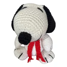 Snoopy Em Crochê Amigurumi Filme Desenho Cachorro 32cm