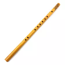 Flauta Vertical De Bambú Tradicional China Con 6 Orificios,