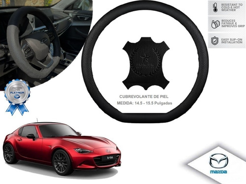 Cubrevolante Negro Piel Tipo Forma D Chato Mazda Mx5 Rf 2022 Foto 2