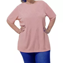 Blusa Feminina Tricot Plus Size Verão